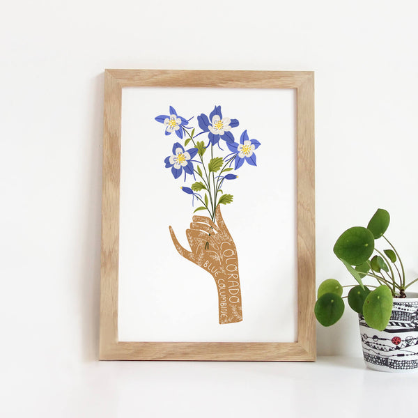 PREORDER Colorado State Flower Print (ships 2/14/25)