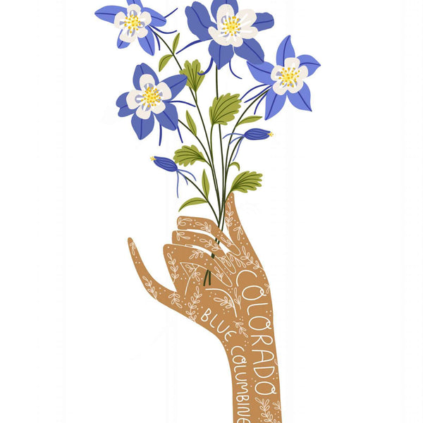 Colorado State Flower Sticker