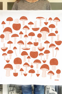 Mushroom Tea Towel