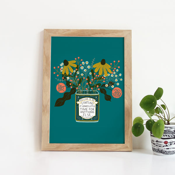 Flower Tin Print