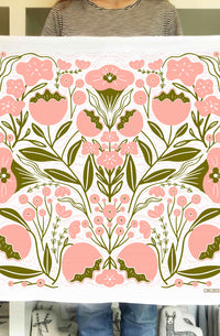 Flowers Tea Towel