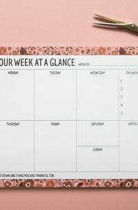 Calico Weekly Planner Notepad