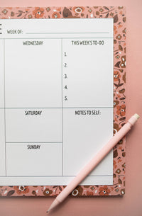 Calico Weekly Planner Notepad