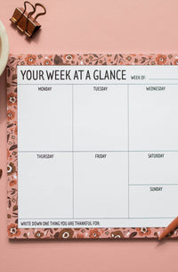 Calico Weekly Planner Notepad