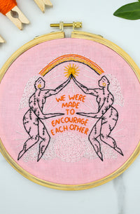 Encourage Each Other Embroidery Kit