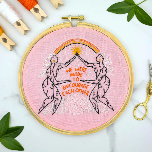 Encourage Each Other Embroidery Kit