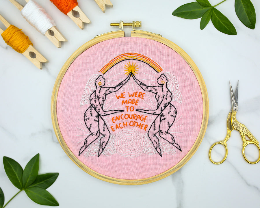 Encourage Each Other Embroidery Kit