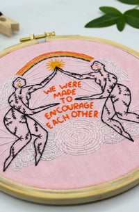 Encourage Each Other Embroidery Kit