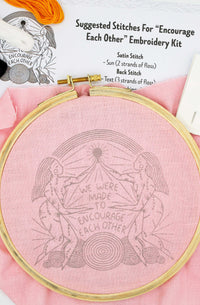 Encourage Each Other Embroidery Kit