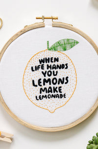 Lemonade Embroidery Kit