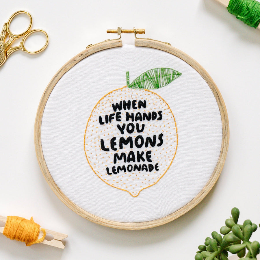 Lemonade Embroidery Kit