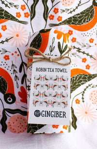 Robin Tea Towel