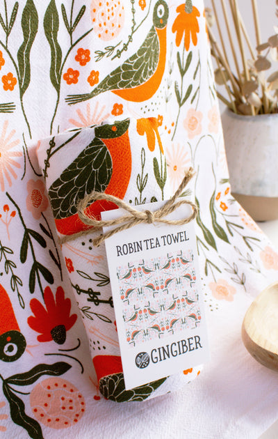 Robin Tea Towel