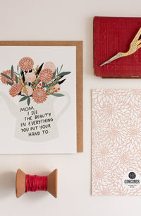 Mom Flowers Card
