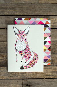 Quilted Fox Card