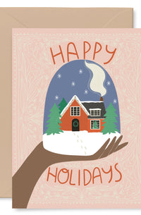 Snow Globe Holiday Card