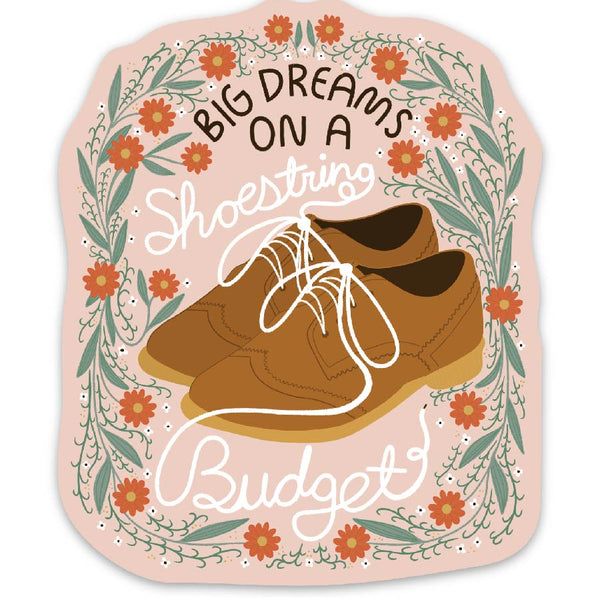 Shoestring Budget Sticker