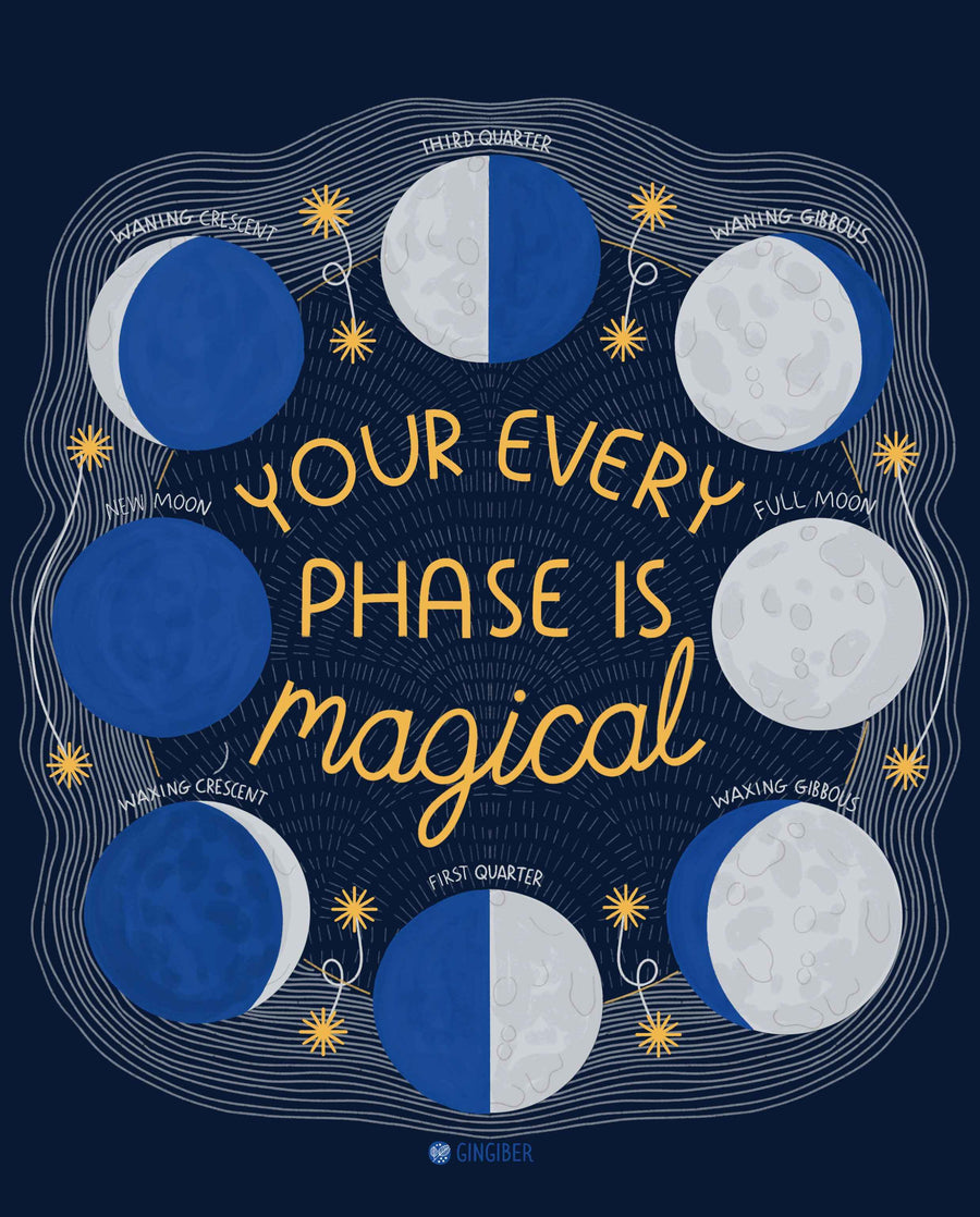 Every Moon Phase Sticker